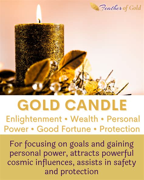 Gold candles meaning